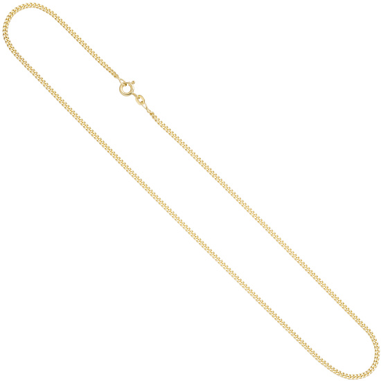 Panzerkette 333 Gelbgold 2,1 mm 42 cm Gold Kette Halskette Goldkette Federring