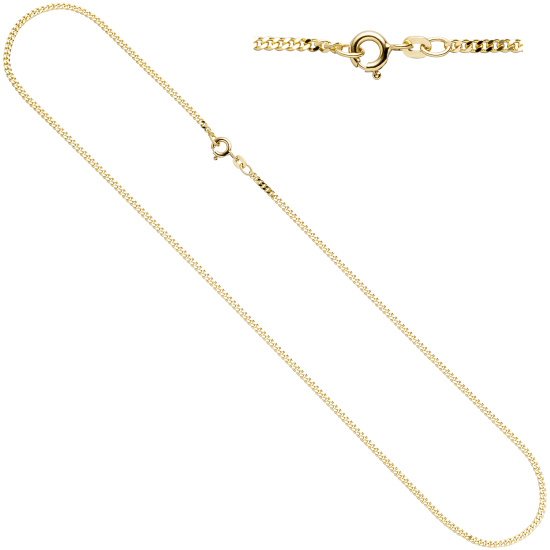 Panzerkette 585 Gelbgold 2,1 mm 45 cm Gold Kette Halskette Goldkette Federring