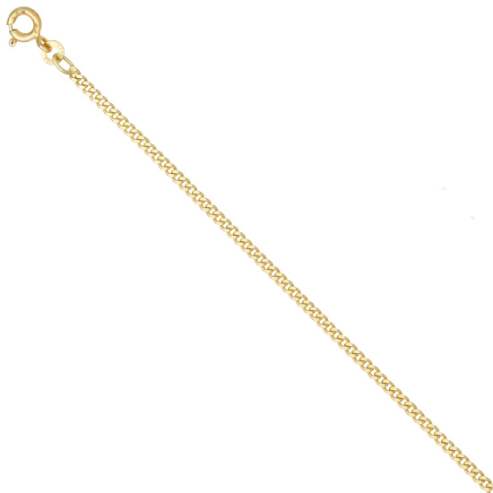 Panzerkette 585 Gelbgold 2,1 mm 45 cm Gold Kette Halskette Goldkette Federring