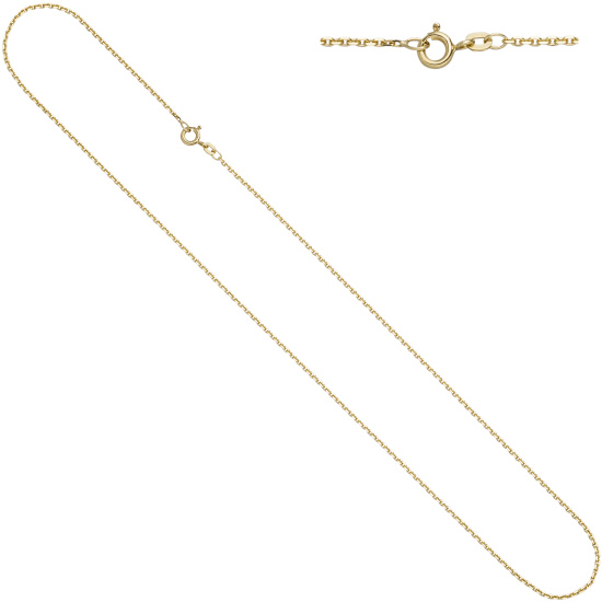 Ankerkette 585 Gelbgold 1,9 mm 45 cm Gold Kette Halskette Goldkette Federring