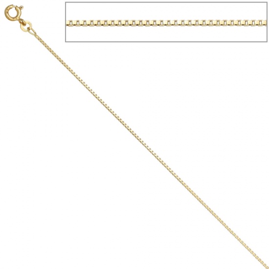 Venezianerkette 585 Gelbgold 1,0 mm 40 cm Gold Kette Halskette Goldkette
