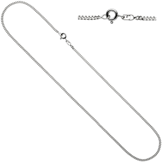 Panzerkette 925 Sterling Silber 1,7 mm 36 cm Halskette Kette Silberkette