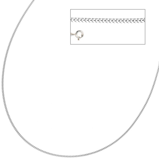 Panzerkette 925 Sterling Silber 1,7 mm 36 cm Halskette Kette Silberkette