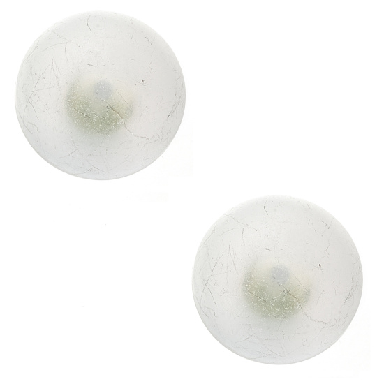 Ohrstecker rund 925 Sterling Silber 2 Bergkristalle Ohrringe