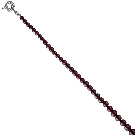 Halskette Edelsteinkette Granat Verlauf 45 cm Kette