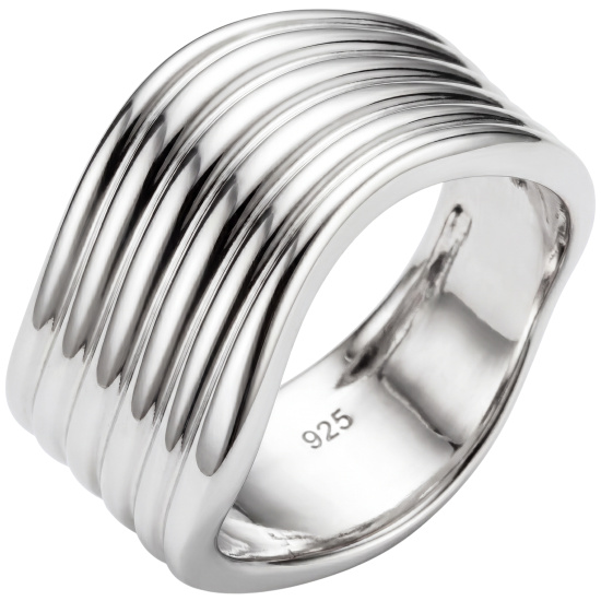 Damen Ring breit 925 Sterling Silber Silberring