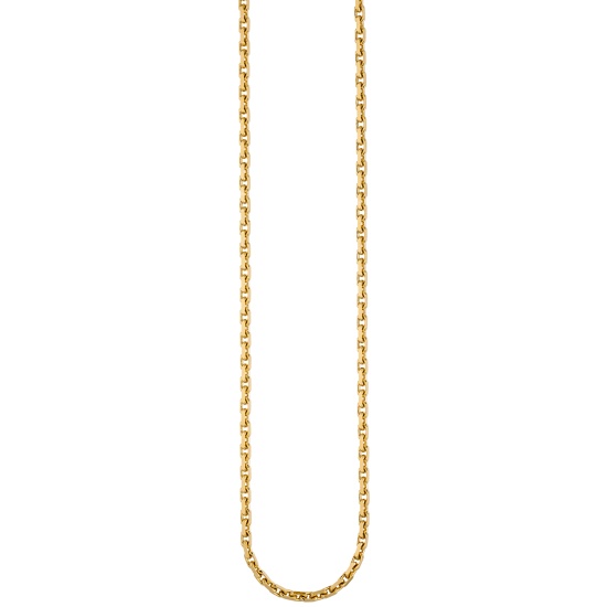 Ankerkette 333 Gold Gelbgold diamantiert 3 mm 45 cm Kette Halskette Goldkette