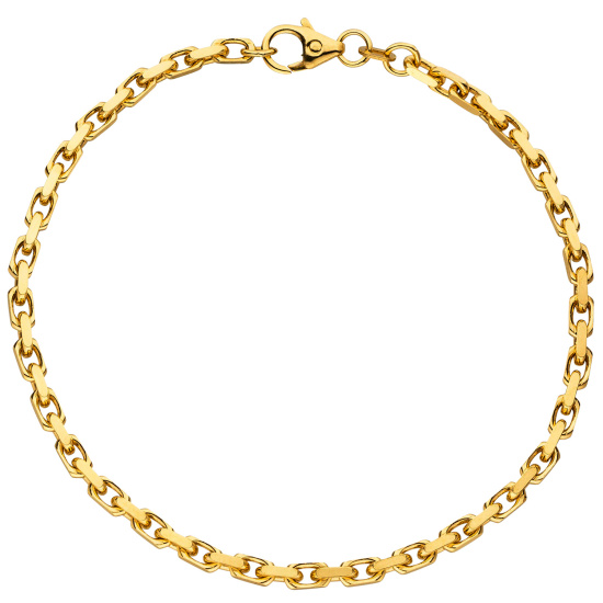 Ankerarmband 333 Gold Gelbgold diamantiert 21 cm Armband Goldarmband