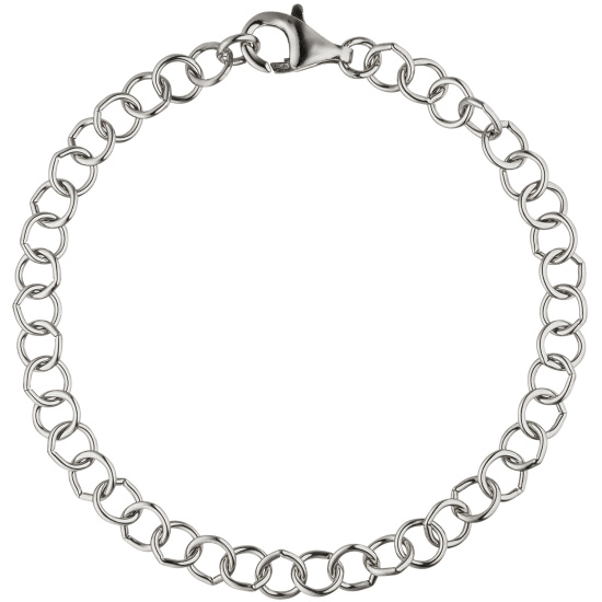 Rundankerarmband 925 Sterling Silber 19 cm Armband Silberarmband Ankerarmband