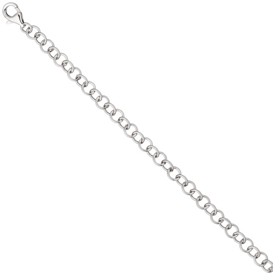 Rundankerarmband 925 Sterling Silber 19 cm Armband Silberarmband Ankerarmband