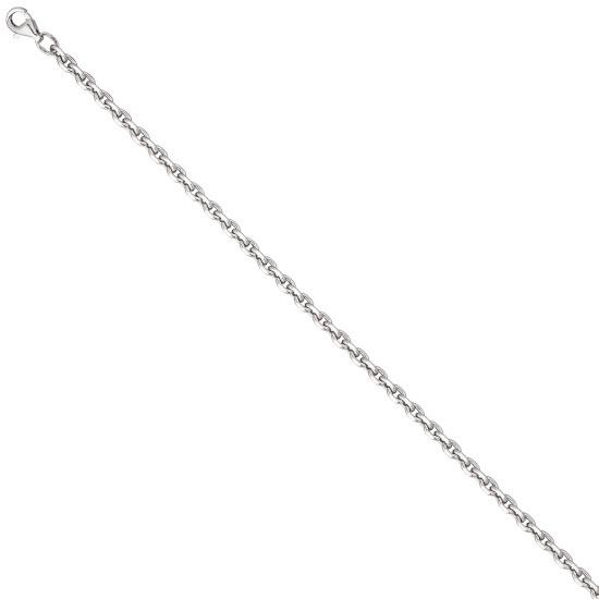 Ankerkette 925 Silber diamantiert 3,4 mm 45 cm Kette Halskette Silberkette