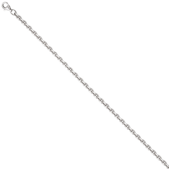 Ankerkette 925 Silber diamantiert 3,4 mm 50 cm Kette Halskette Silberkette