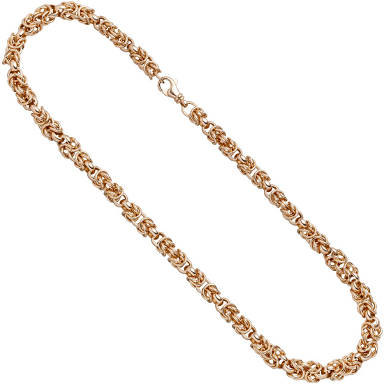 Collier Halskette 925 Sterling Silber rotgold vergoldet 50 cm Kette