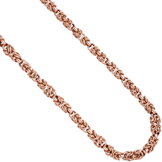 Collier Halskette 925 Sterling Silber rotgold vergoldet 50 cm Kette