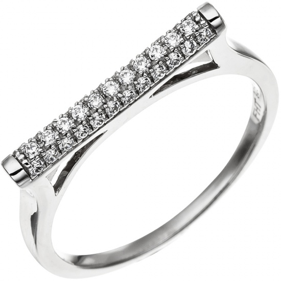 Damen Ring aus 925 Sterling Silber mit 35 Zirkonia Silberring