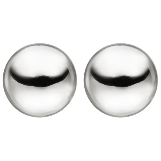Ohrstecker Kugel 10 mm 925 Sterling Silber Ohrringe Kugelohrstecker