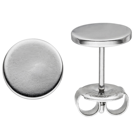 Ohrstecker Studs 8 mm aus Edelstahl Ohrringe
