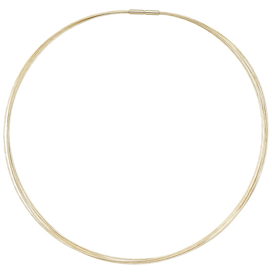 Halsreif 7-reihig 585 Gold Gelbgold 50 cm Goldkette Goldreif