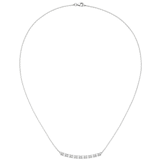 Collier Halskette 925 Sterling Silber 45 cm Kette Silberkette