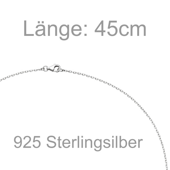Collier Halskette 925 Sterling Silber 45 cm Kette Silberkette