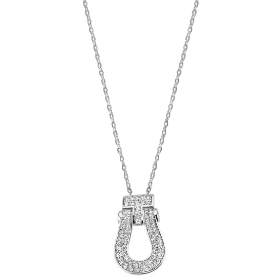 Collier 925 Sterling Silber 64 Zirkonia 45 cm Silberkette Karabiner