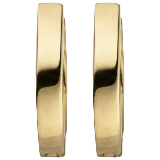 Creolen 585 Gold Gelbgold Ohrringe Goldohrringe