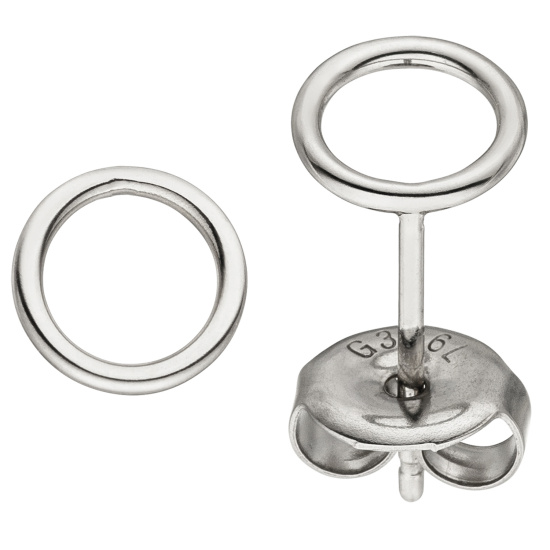 Ohrstecker Kreis Edelstahl Ohrringe