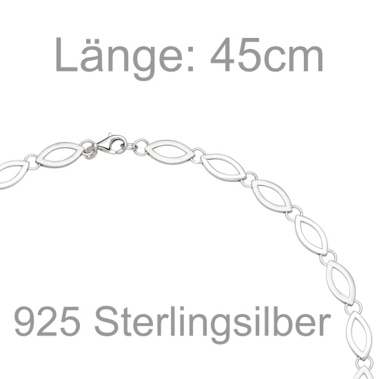 Collier Halskette 925 Sterling Silber 45 cm Kette Silberkette