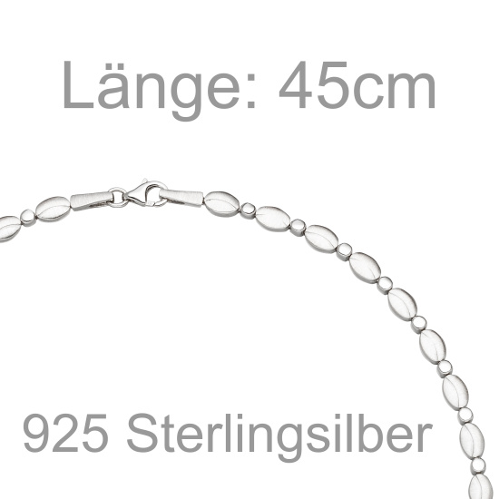Collier Halskette 925 Sterling Silber 45 cm Kette Silberkette