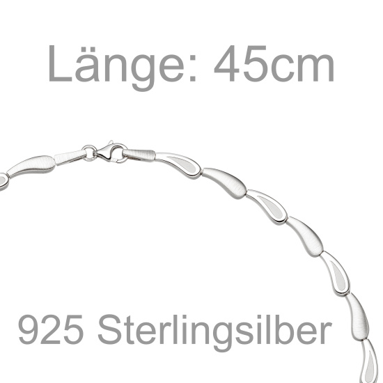 Collier Halskette 925 Sterling Silber 45 cm Kette Silberkette