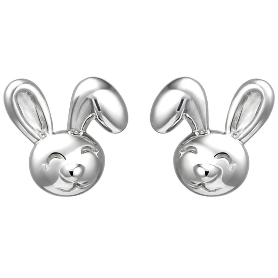 Kinder Ohrstecker Hase 925 Sterling Silber Ohrringe Kinderohrringe