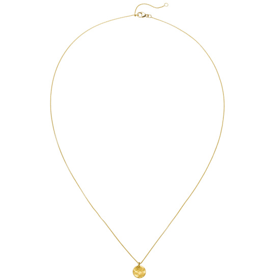 Collier 750 Gold Gelbgold matt 45 cm