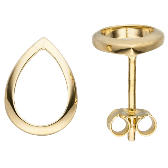 Ohrstecker Tropfen 333 Gold Gelbgold Ohrringe