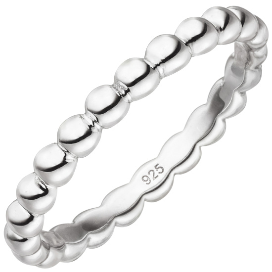 Damen Ring Kugel 925 Sterling Silber Kugelring