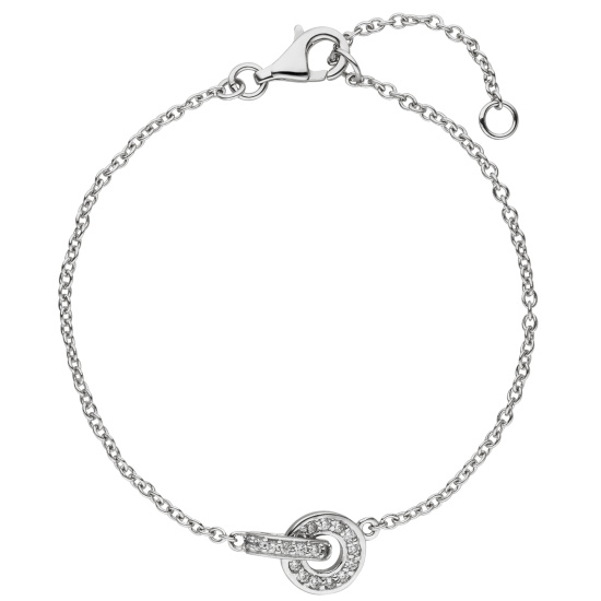 Armband 925 Sterling Silber 20 Zirkonia
