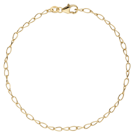 Ankerarmband weit 375 Gold Gelbgold 19 cm Armband Goldarmband