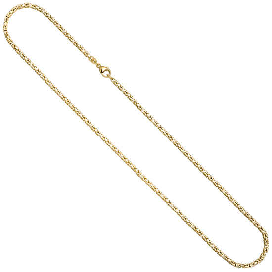 Königskette 333 Gold Gelbgold massiv 50 cm Kette Halskette