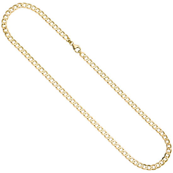 Panzerkette 333 Gold Gelbgold 5,7 mm 60 cm Kette Halskette