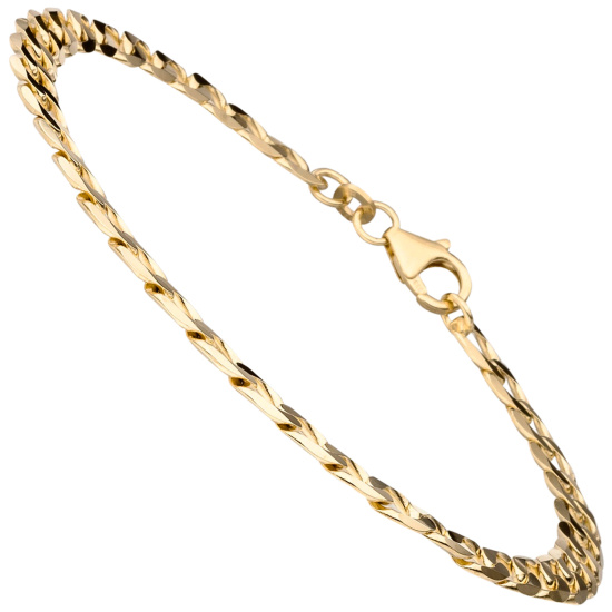 Panzerarmband 333 Gold Gelbgold 19 cm Armband Goldarmband
