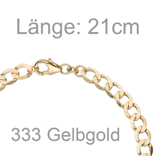 Panzerarmband 333 Gold Gelbgold 21 cm Armband Goldarmband
