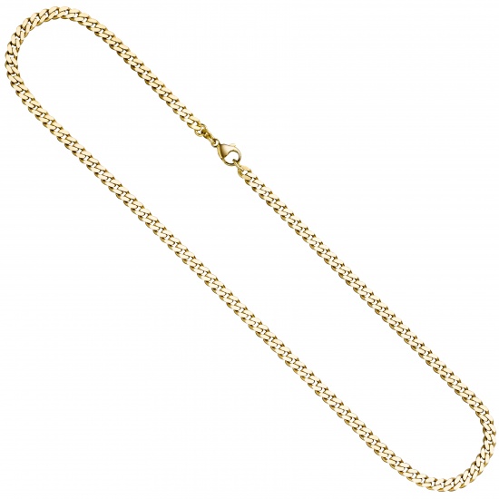 Panzerkette 333 Gold Gelbgold 4,6 mm 60 cm Kette Halskette