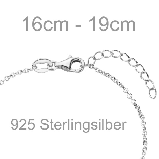 Armband Sterne 925 Sterling Silber 19 cm