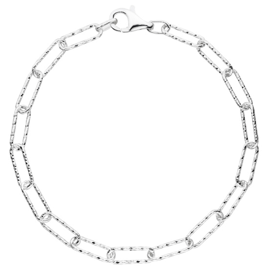 Armband 925 Sterling Silber diamantiert 21 cm Silberarmband