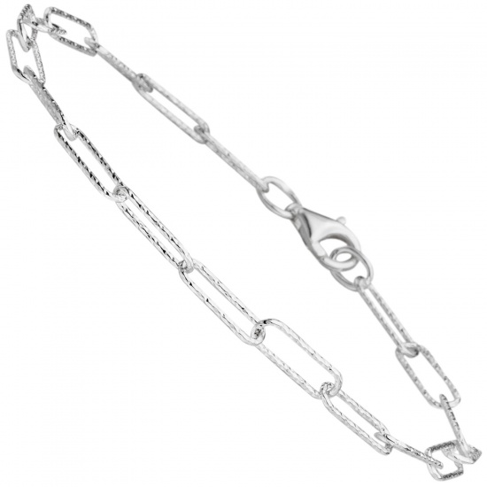 Armband 925 Sterling Silber diamantiert 19 cm Silberarmband