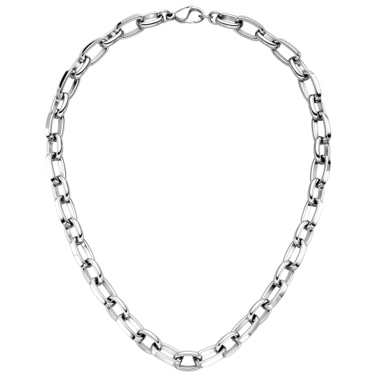 Halskette Kette Edelstahl 48 cm Karabiner