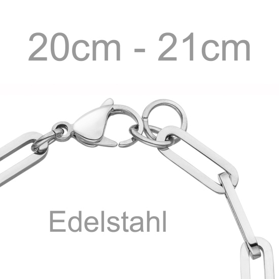 Armband Edelstahl 21 cm
