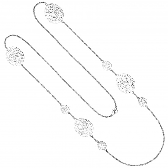 Collier Halskette aus Edelstahl 90 cm Kette