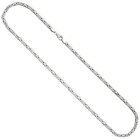 Königskette 925 Silber diamantiert 3,9 mm 60 cm Kette Halskette