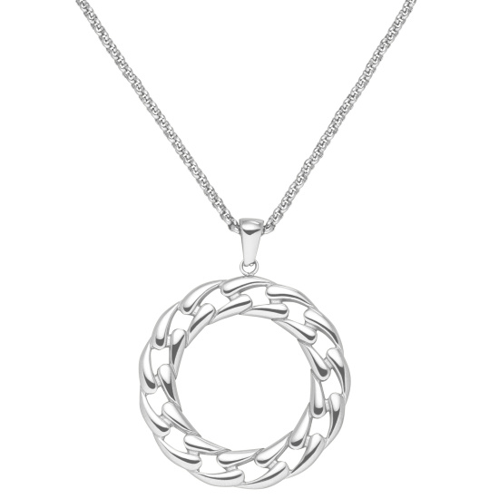 Collier Halskette Edelstahl 46 cm Kette