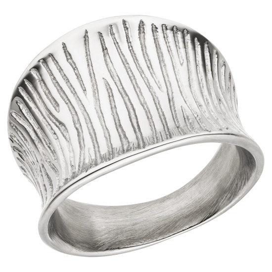 Damen Ring Edelstahl breit